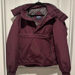 DOVER Riding Sport Waterproof Winter Jacket w/Hood and Fleece-Lined Pockets- L